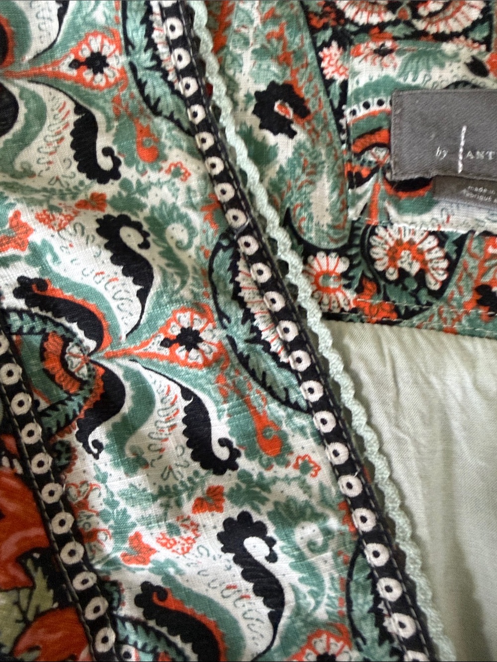 Anthropologie Floral Boho Dress - Coral & Mint size XS (2) - Picture 4 of 9